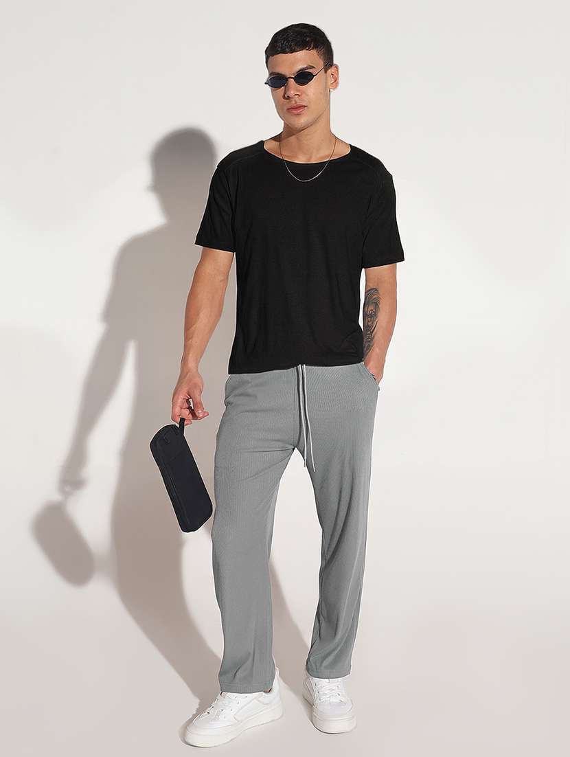 men solid short sleeve regular fit t-shirt - 22102191 -  Standard Image - 5