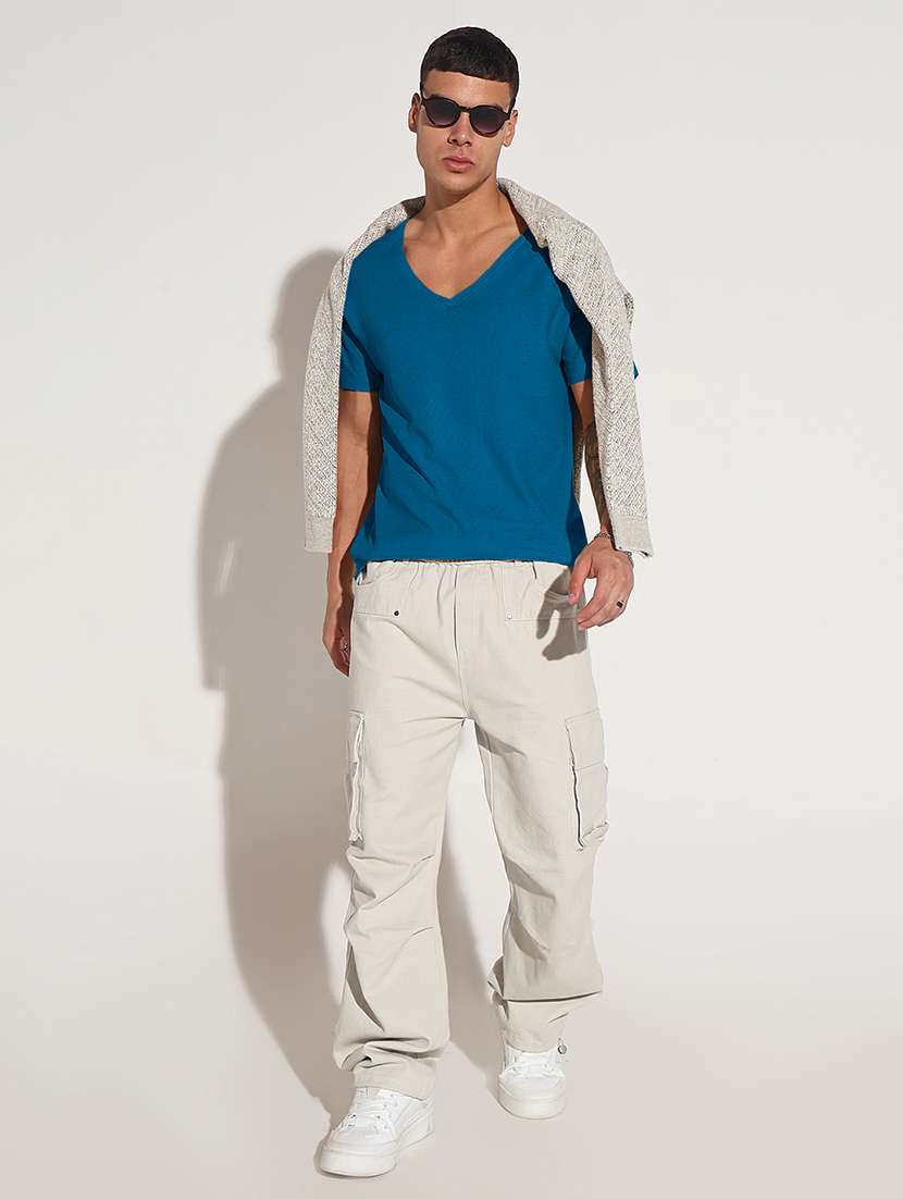 men solid short sleeve regular fit t-shirt - 22102192 -  Standard Image - 5