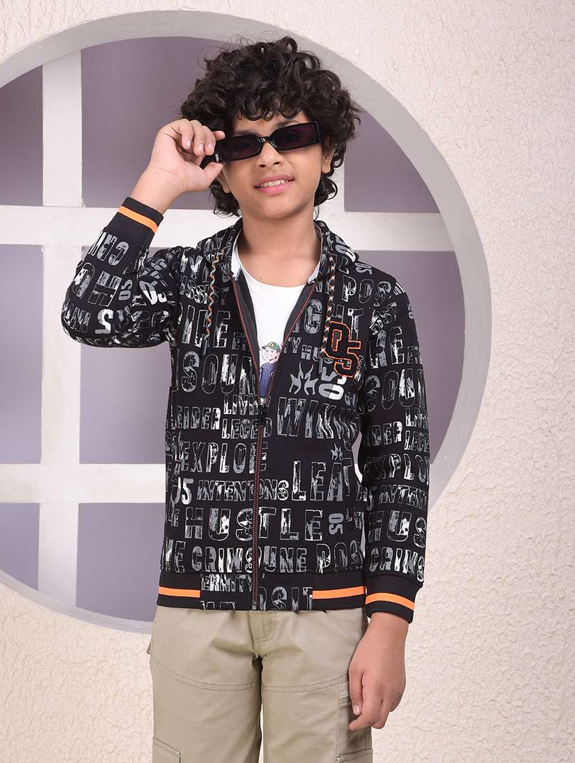 boys printed long sleeve sweatshirt