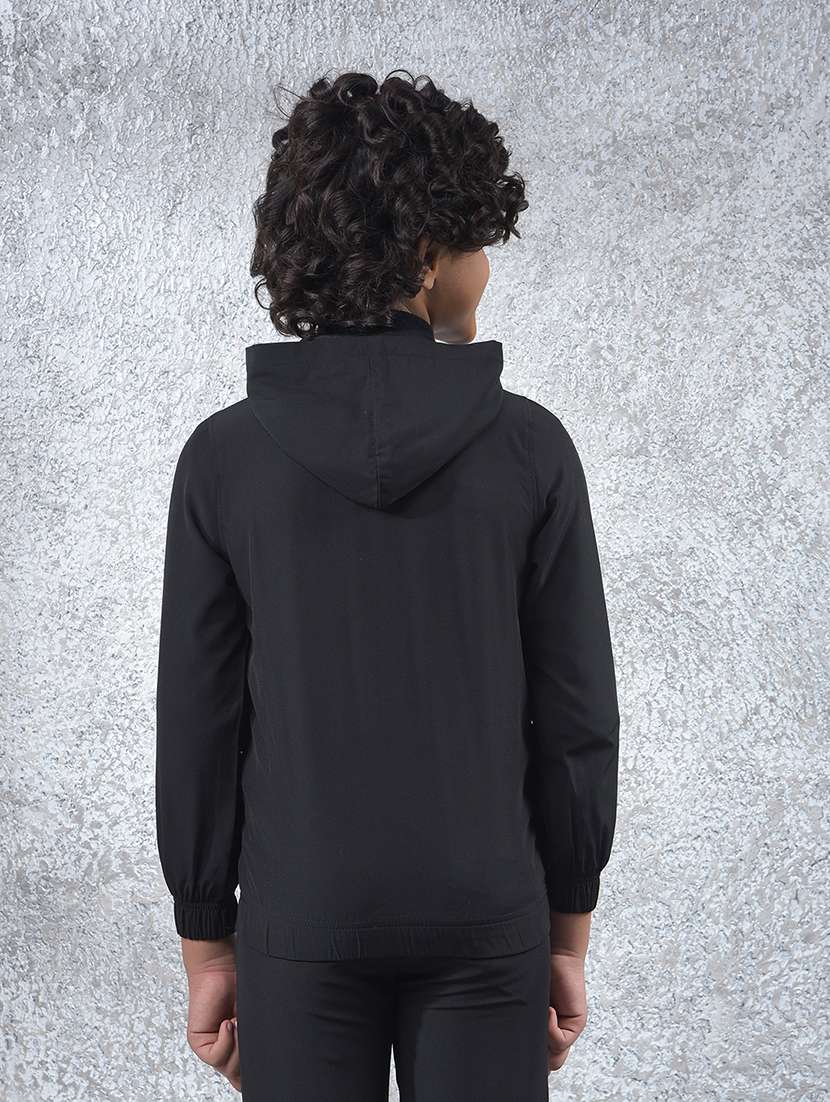 black polyester plain sweatshirt - 22102283 -  Standard Image - 3