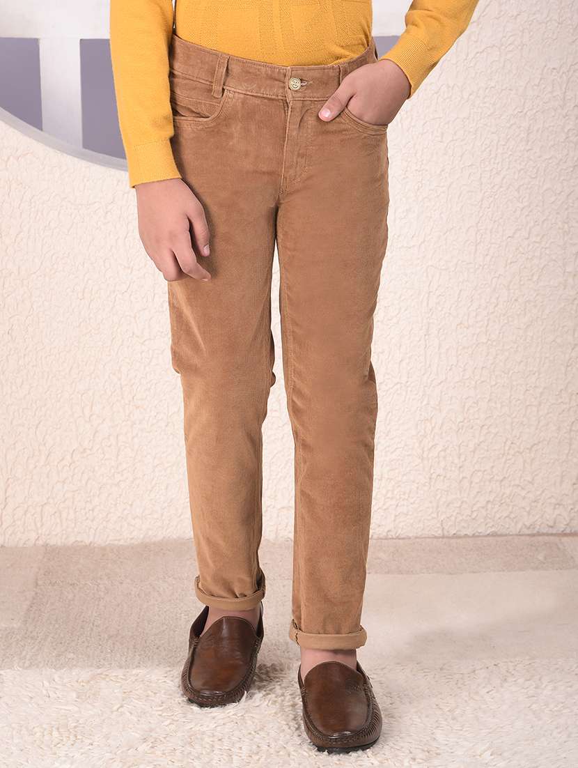 boys solid mid rise slim fit jean