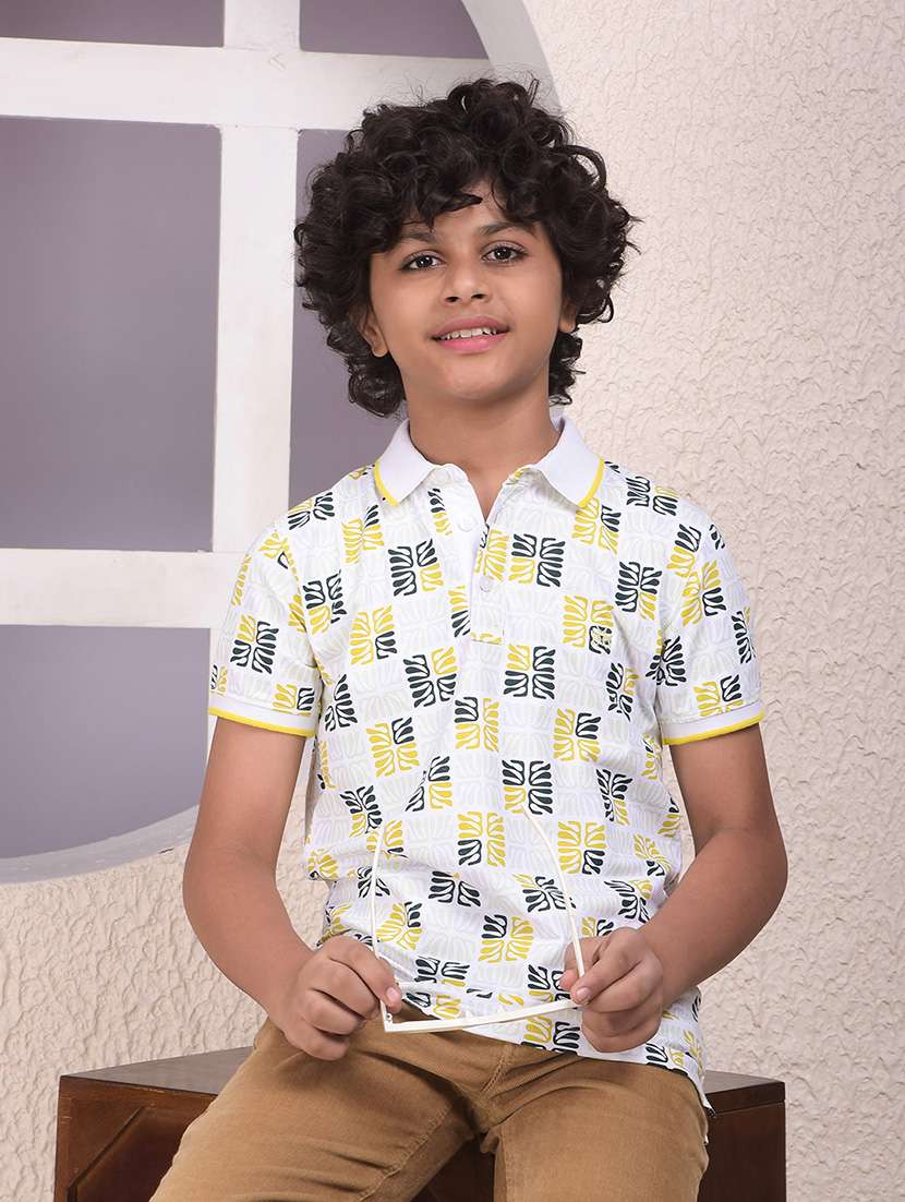 boys short sleeve regular fit polo t-shirt