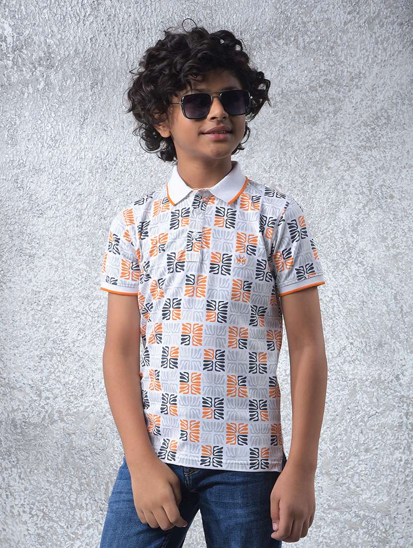 boys short sleeve regular fit polo t-shirt