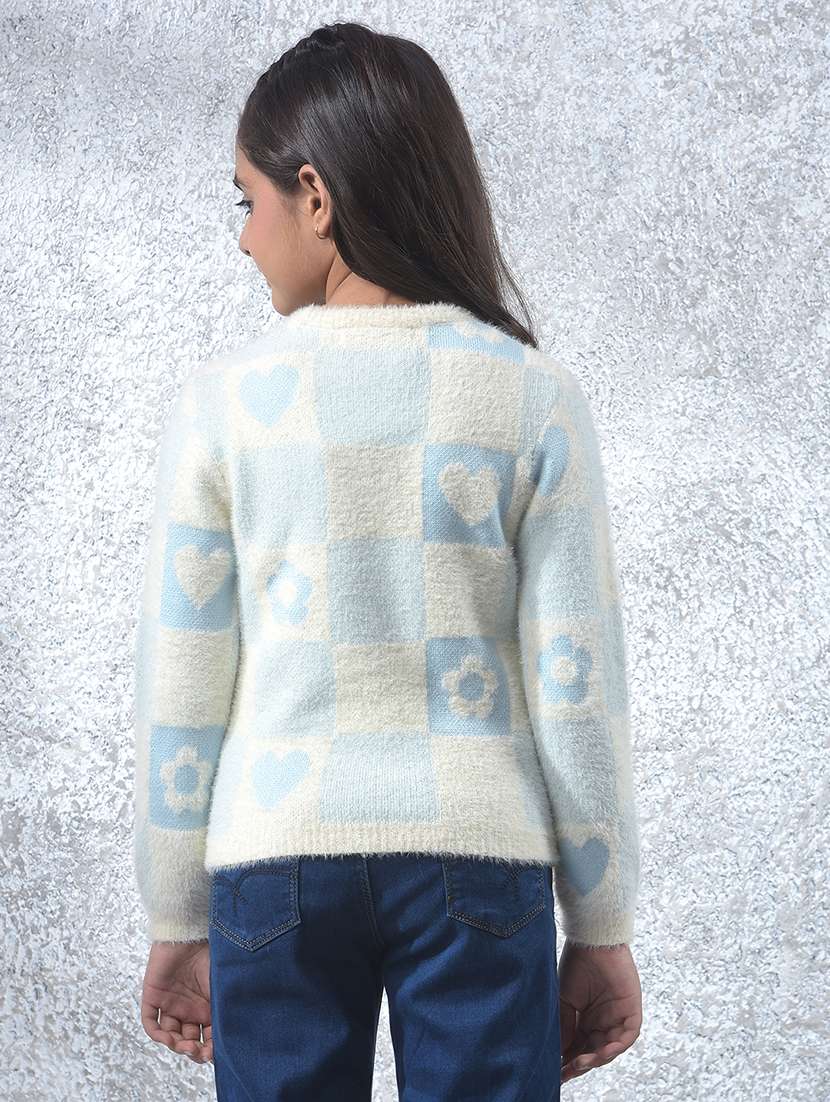 girls self designed long sleeve sweater - 22102398 -  Standard Image - 3