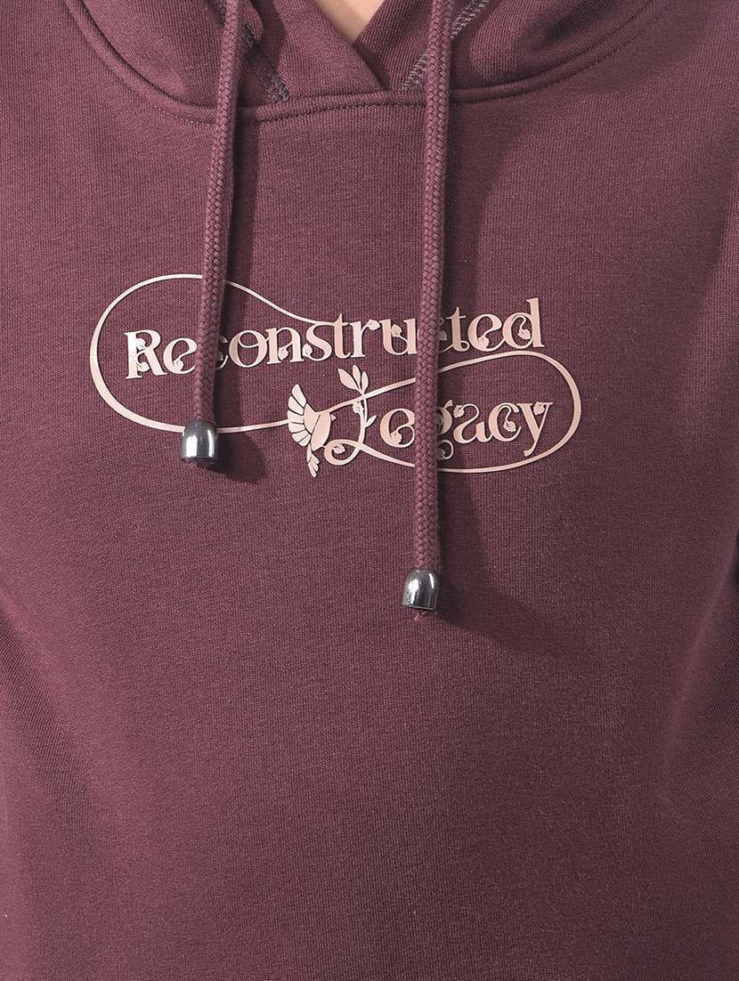 girls printed long sleeve hooded sweatshirt - 22102413 -  Standard Image - 5