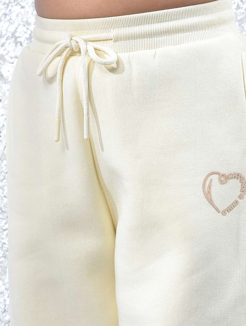 girls solid mid rise jogger - 22102417 -  Standard Image - 5