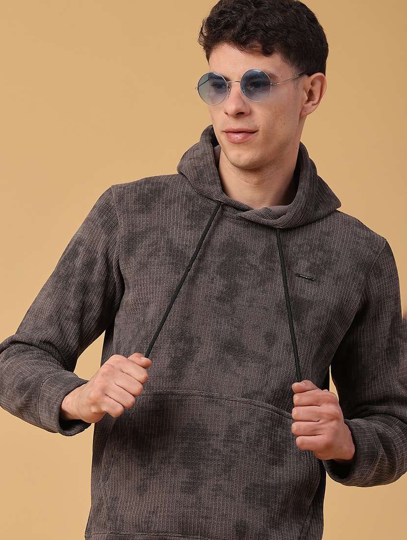 men printed long sleeve regular fit sweatshirt