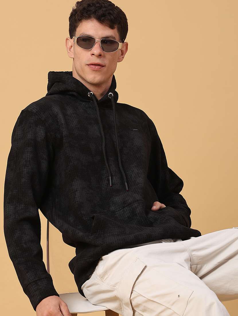 men printed long sleeve regular fit sweatshirt