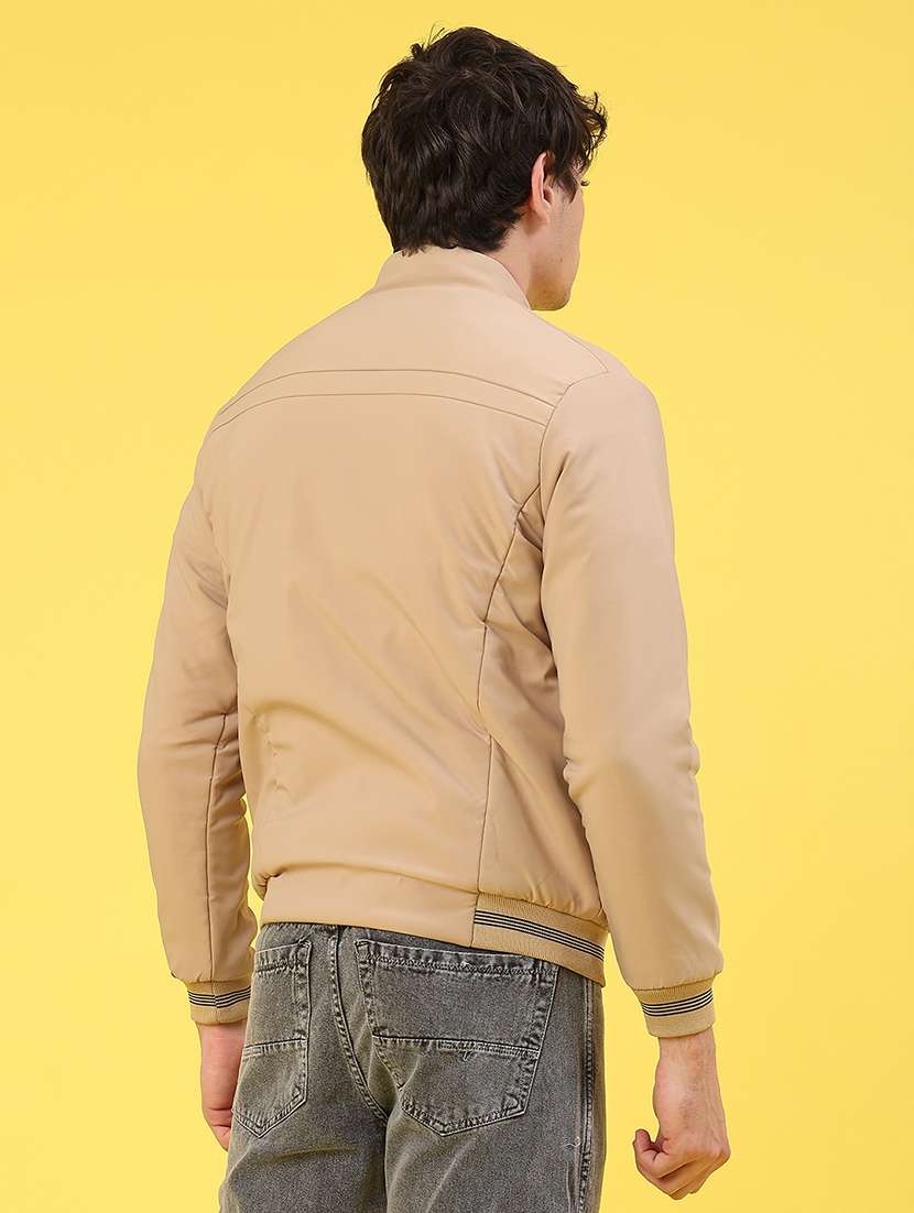 men solid long sleeve puffer jacket - 22102713 -  Standard Image - 3