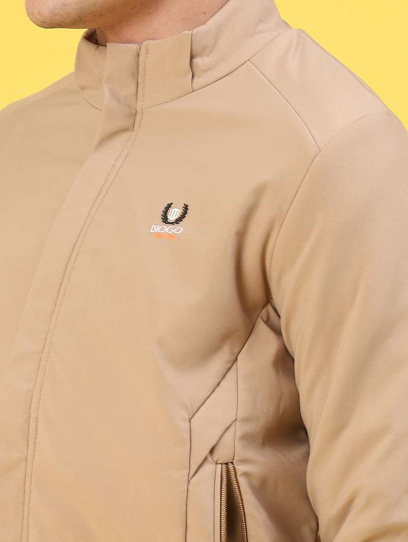 men solid long sleeve puffer jacket - 22102713 -  Standard Image - 5