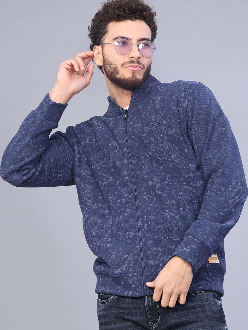 men printed long sleeve regular fit sweatshirt