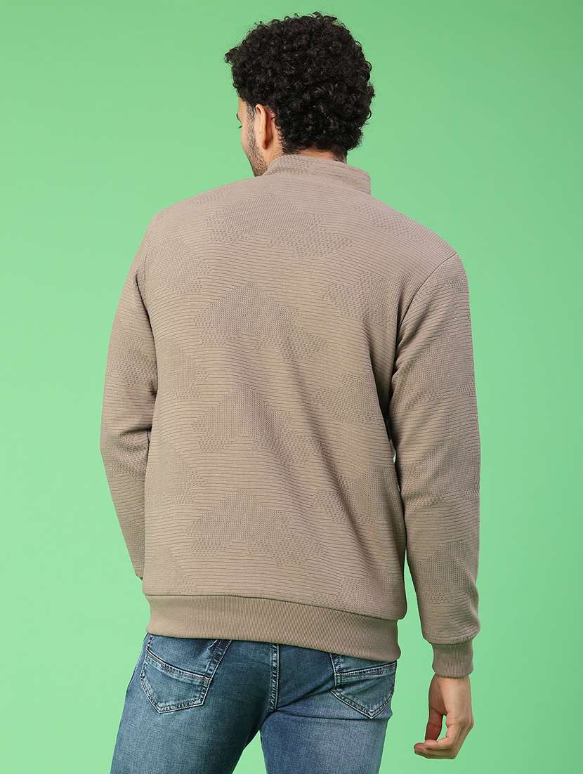 men self design long sleeve regular fit sweatshirt - 22102848 -  Standard Image - 3