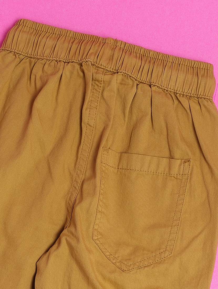 boys solid mid rise regular fit jogger - 22102852 -  Standard Image - 3