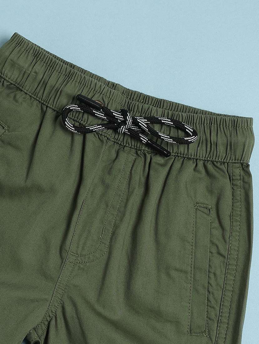 boys solid mid rise jogger - 22102854 -  Standard Image - 3