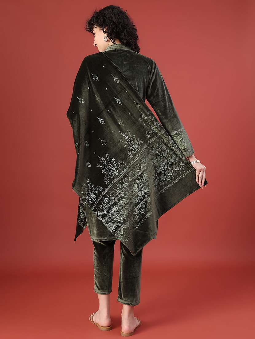 Women Printed Long Sleeve Kurta Pant With Dupatta Set - 22102885 -  Standard Image - 3
