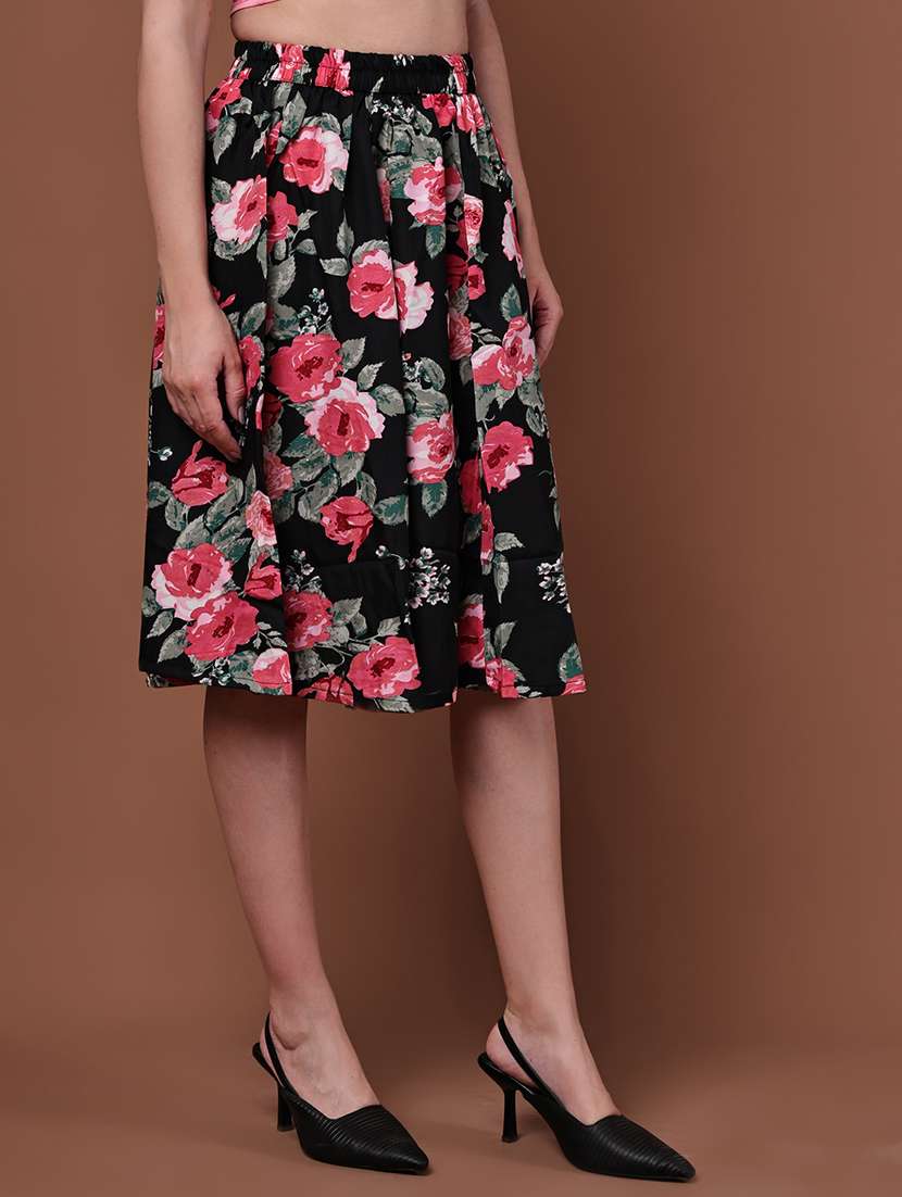 women pack of 2 printed high rise a-line skirt - 22103006 -  Standard Image - 3