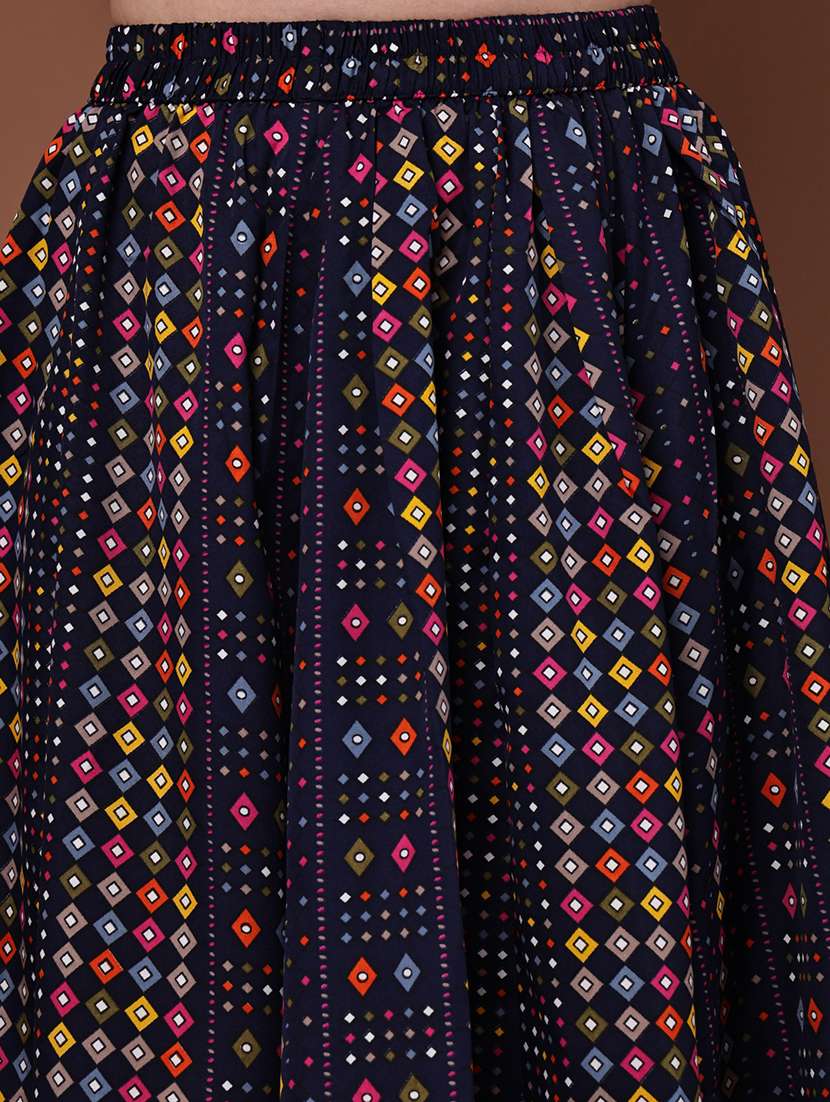 women pack of 2 printed high rise a-line skirt - 22103007 -  Standard Image - 5