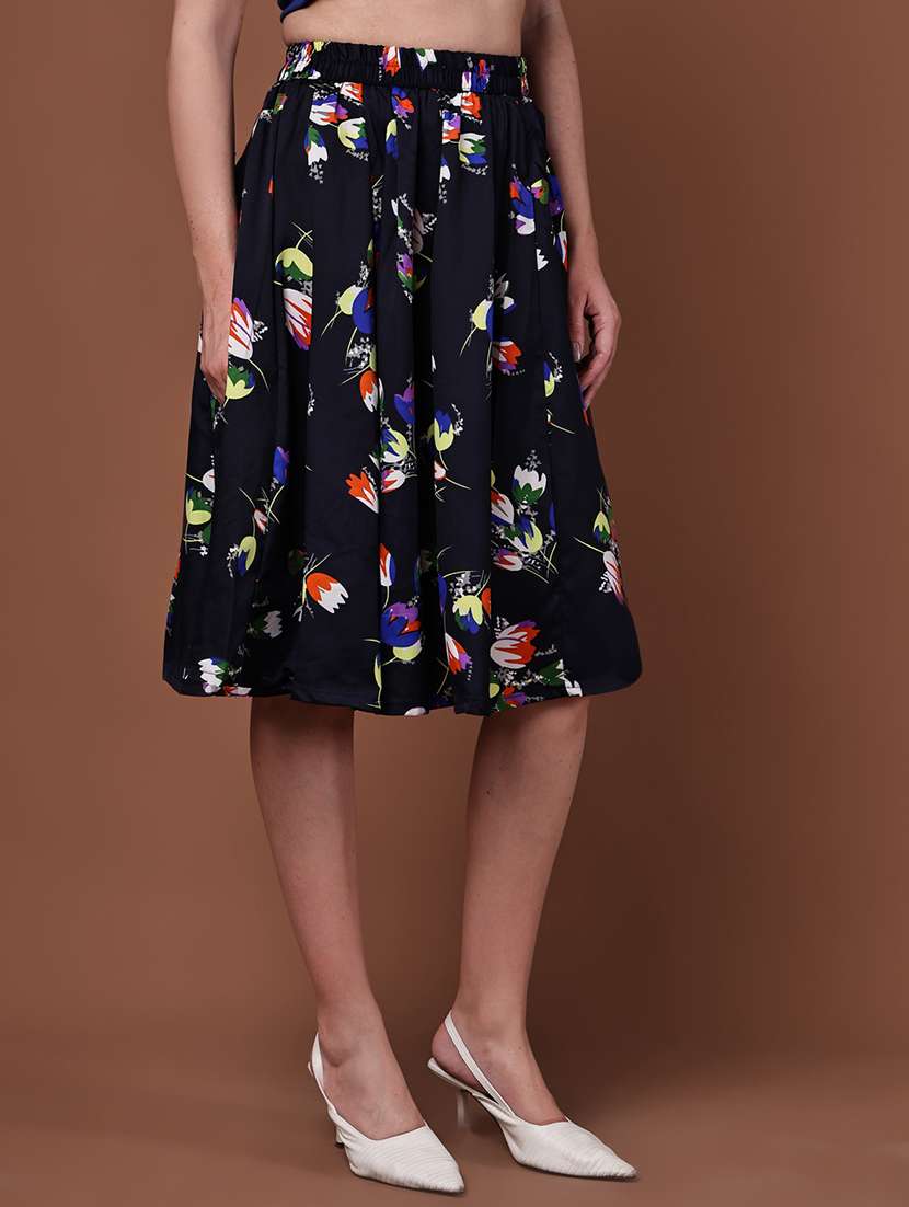 women pack of 2 printed high rise a-line skirt - 22103008 -  Standard Image - 3