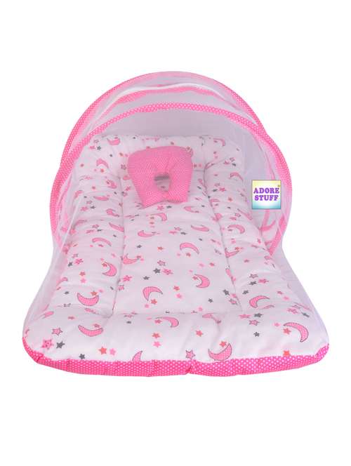 new born cotton printed baby bedding set - 22103163 - Standard Image - 0