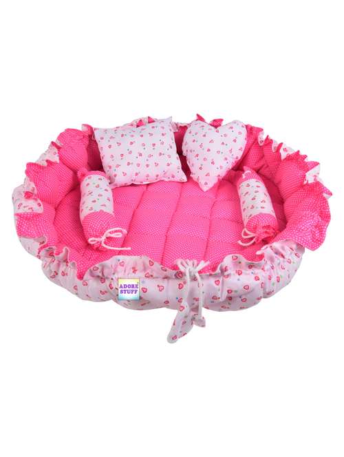 new born cotton printed baby bedding set - 22103166 -  Standard Image - 0