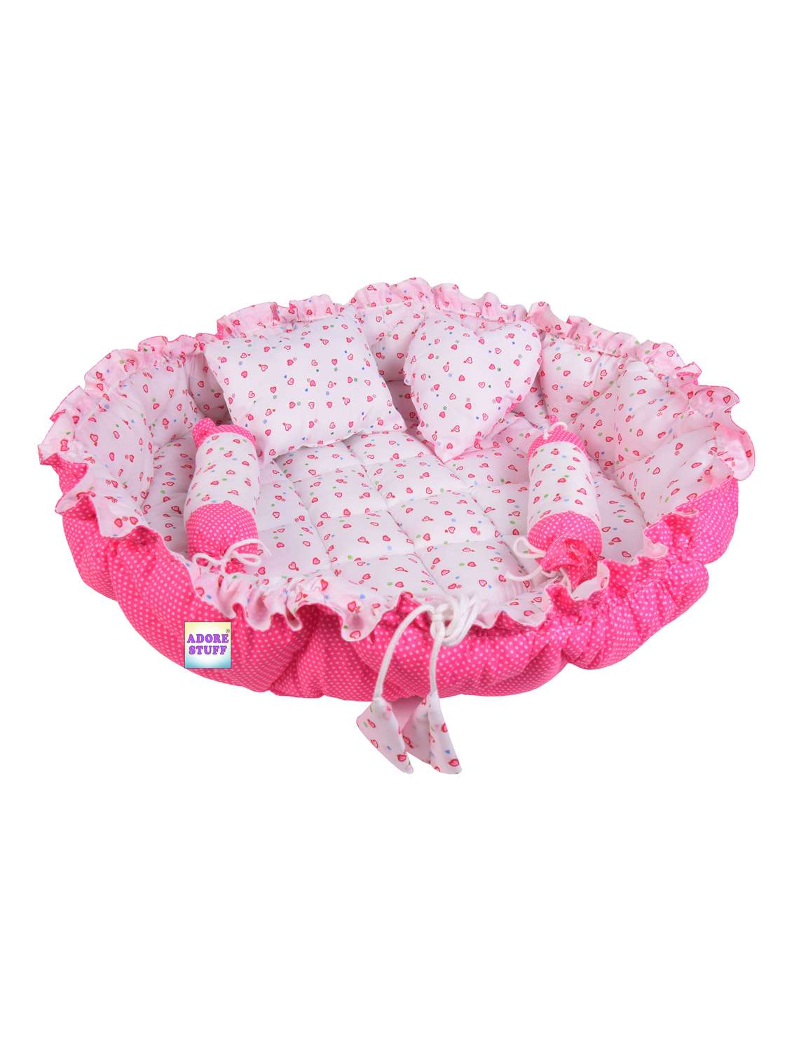 new born cotton printed baby bedding set - 22103166 -  Standard Image - 3