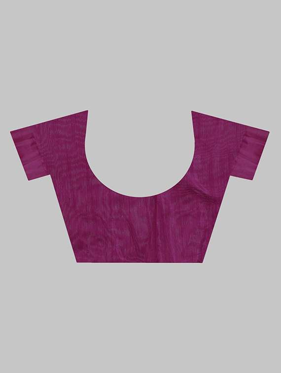 women solid with work embellished saree with blouse - 22103230 - Standard Image - 5