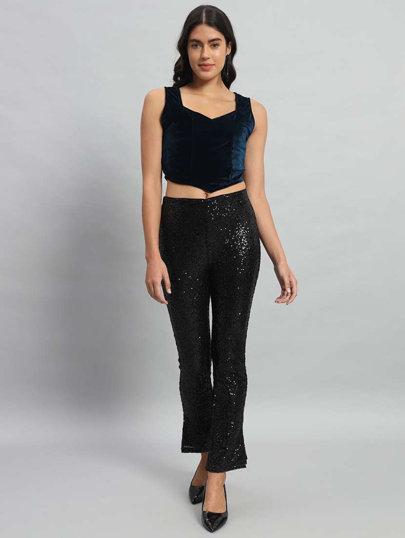 women solid sleeveless stitched blouse - 22103285 -  Standard Image - 3