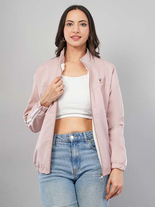 women tapered long sleeve regular jacket - 22103501 -  Standard Image - 0