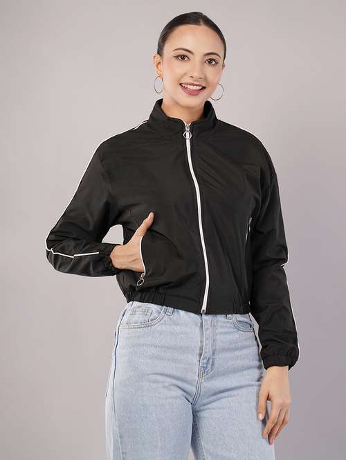women tapered long sleeve regular jacket - 22103503 -  Standard Image - 0