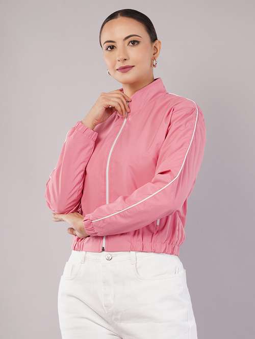 women tapered long sleeve regular jacket - 22103504 -  Standard Image - 0