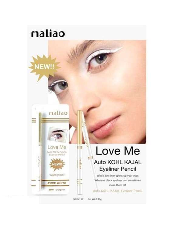 maliao professional pure white auto kohl kajal eyeliner pencil m192- 0.35 g - 22105366 - Standard Image - 3