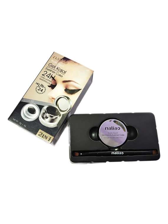 maliao professional studio touch 24h longlasting waterproof 2in1 gel kajal & eyeliner cake m34- 7 g - 22105368 - Zoom Image - 0