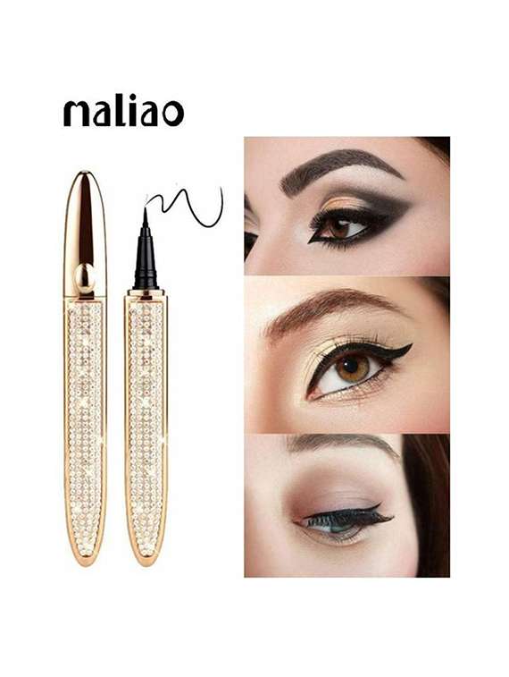maliao 24h stay waterproof ultimate black liquid eyeliner m202- 1.8 ml