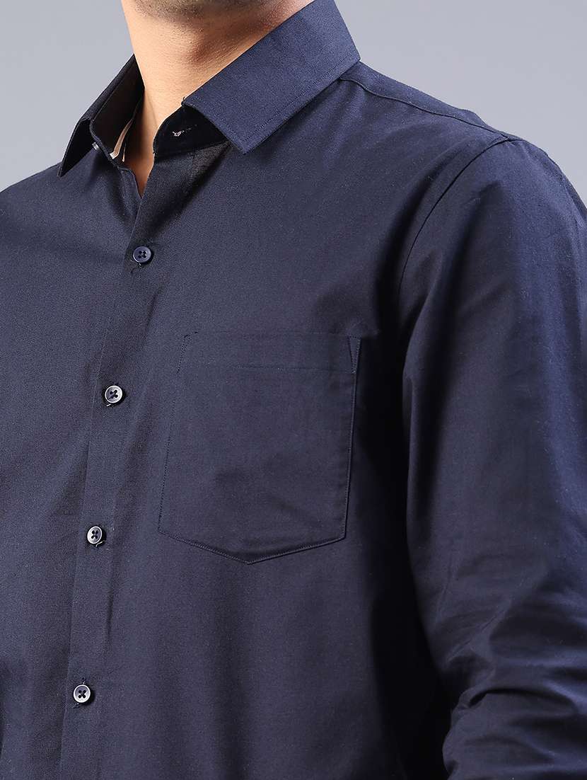 men solid long sleeve regualr fit formal shirt - 22105371 -  Standard Image - 5