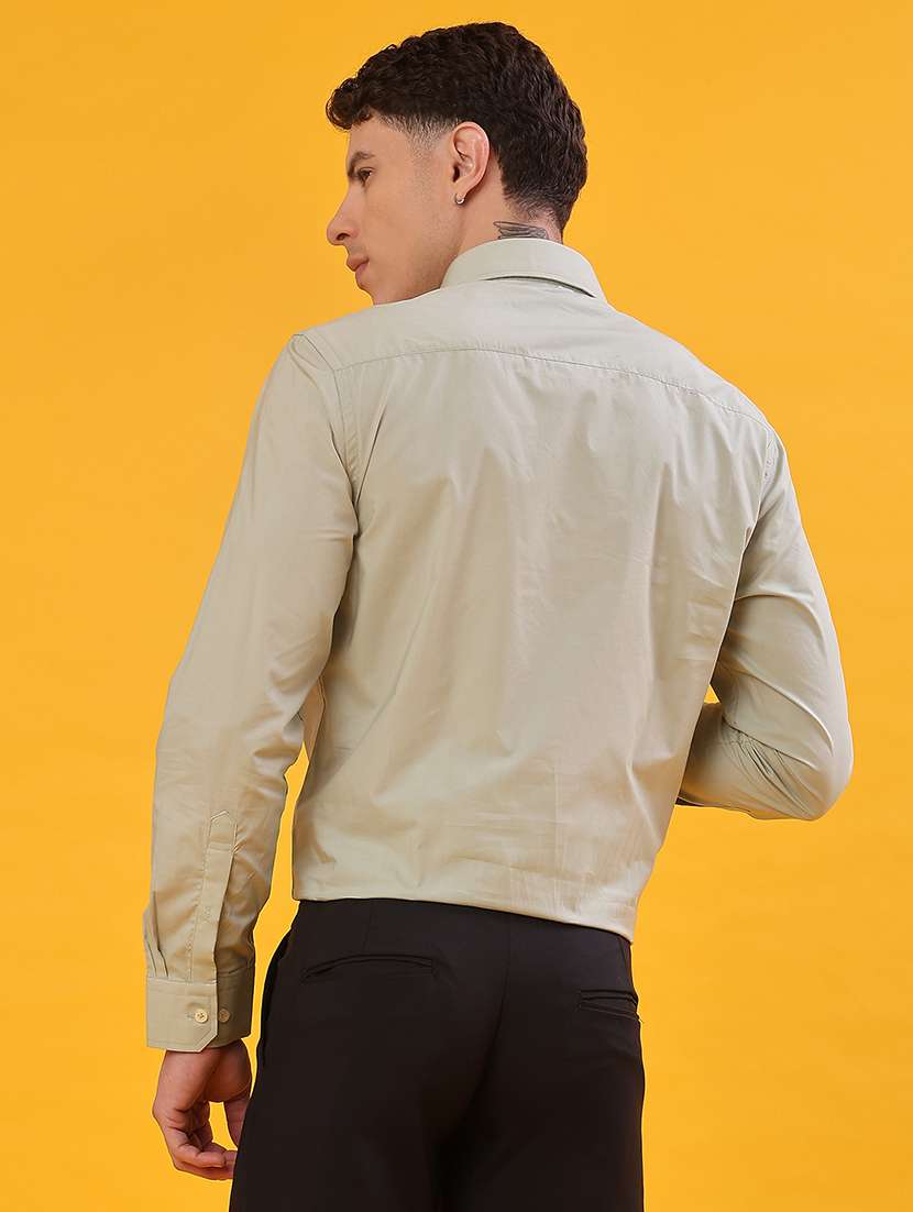 men solid long sleeve regualr fit formal shirt - 22105373 -  Standard Image - 3
