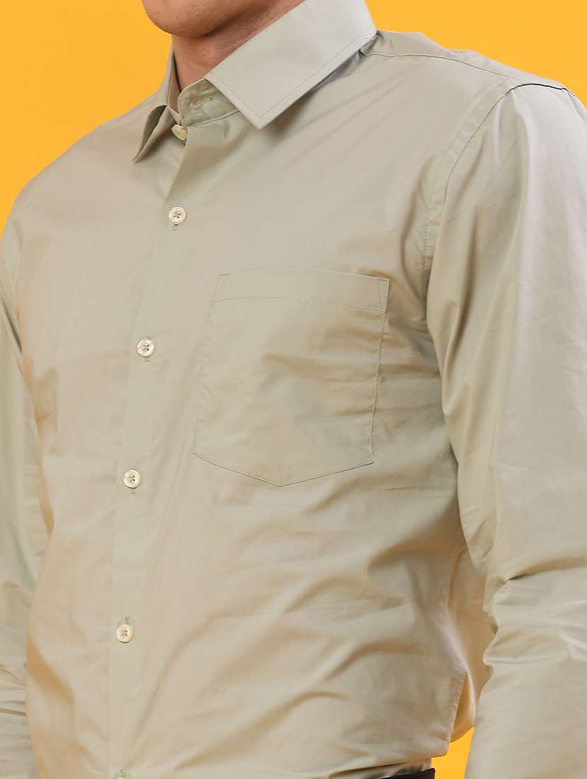 men solid long sleeve regualr fit formal shirt - 22105373 -  Standard Image - 5