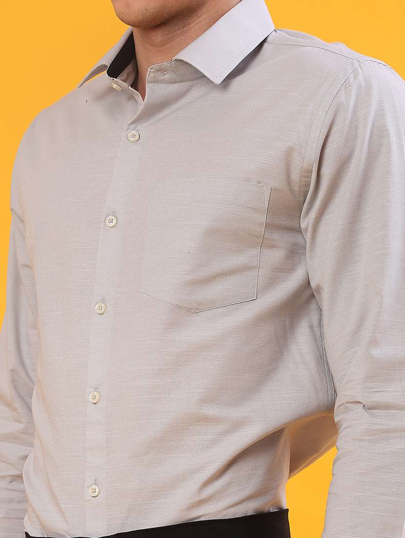 men solid long sleeve regualr fit formal shirt - 22105377 -  Standard Image - 5