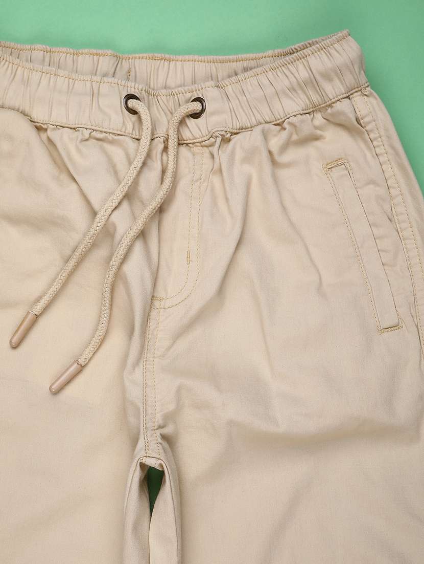 boys solid mid rise jogger - 22105380 -  Standard Image - 3