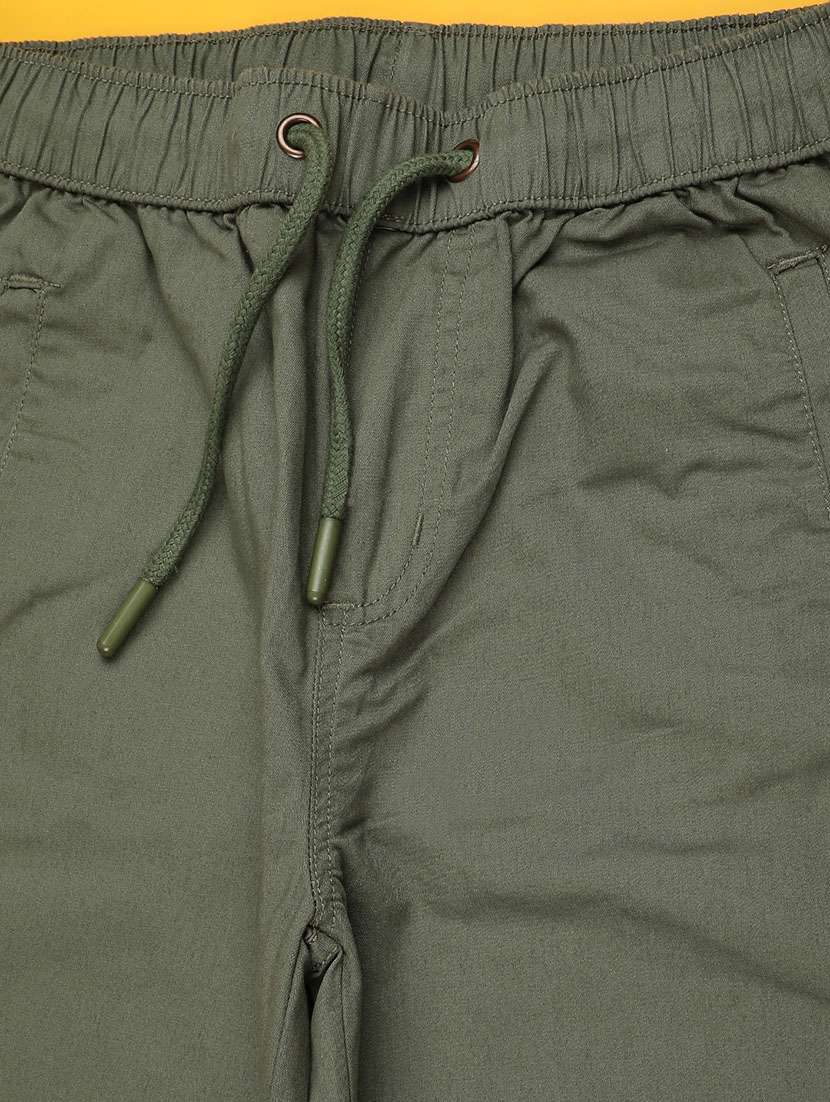 boys solid mid rise jogger - 22105382 -  Standard Image - 3