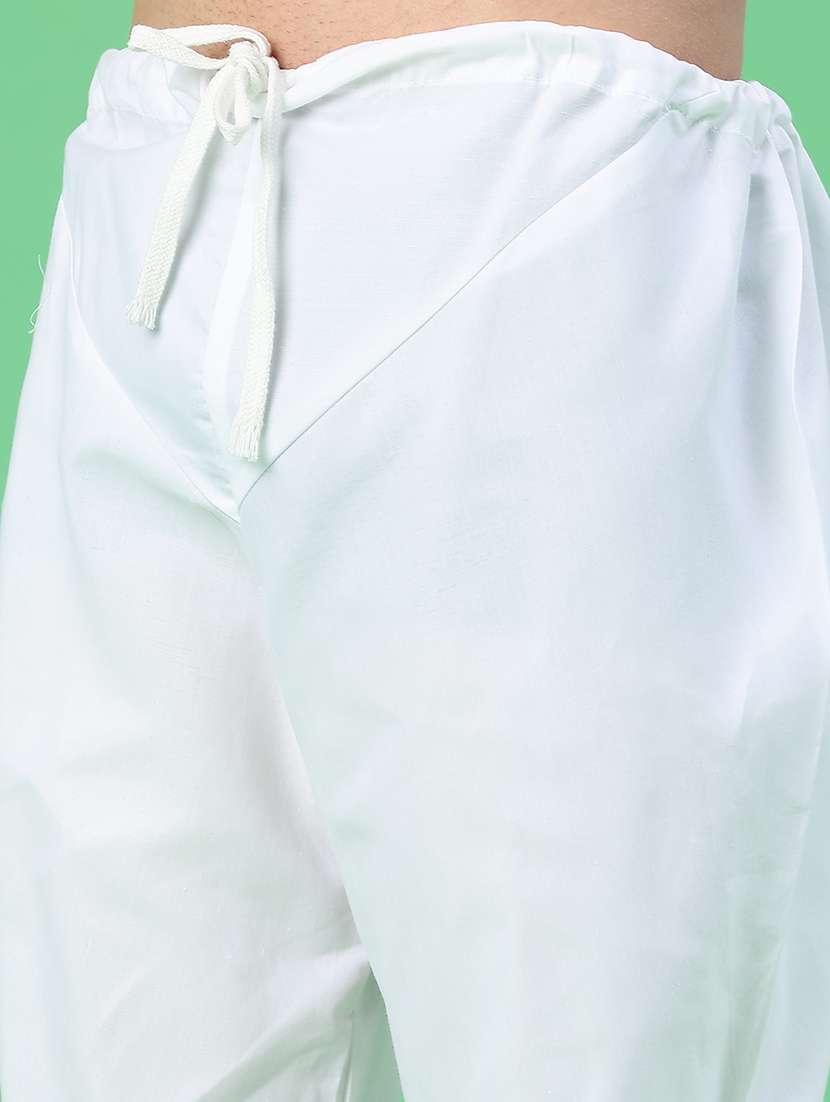 Men Self Design Mandarin Kurta Pyjama Ethnic Wear Set - 22105389 -  Standard Image - 5