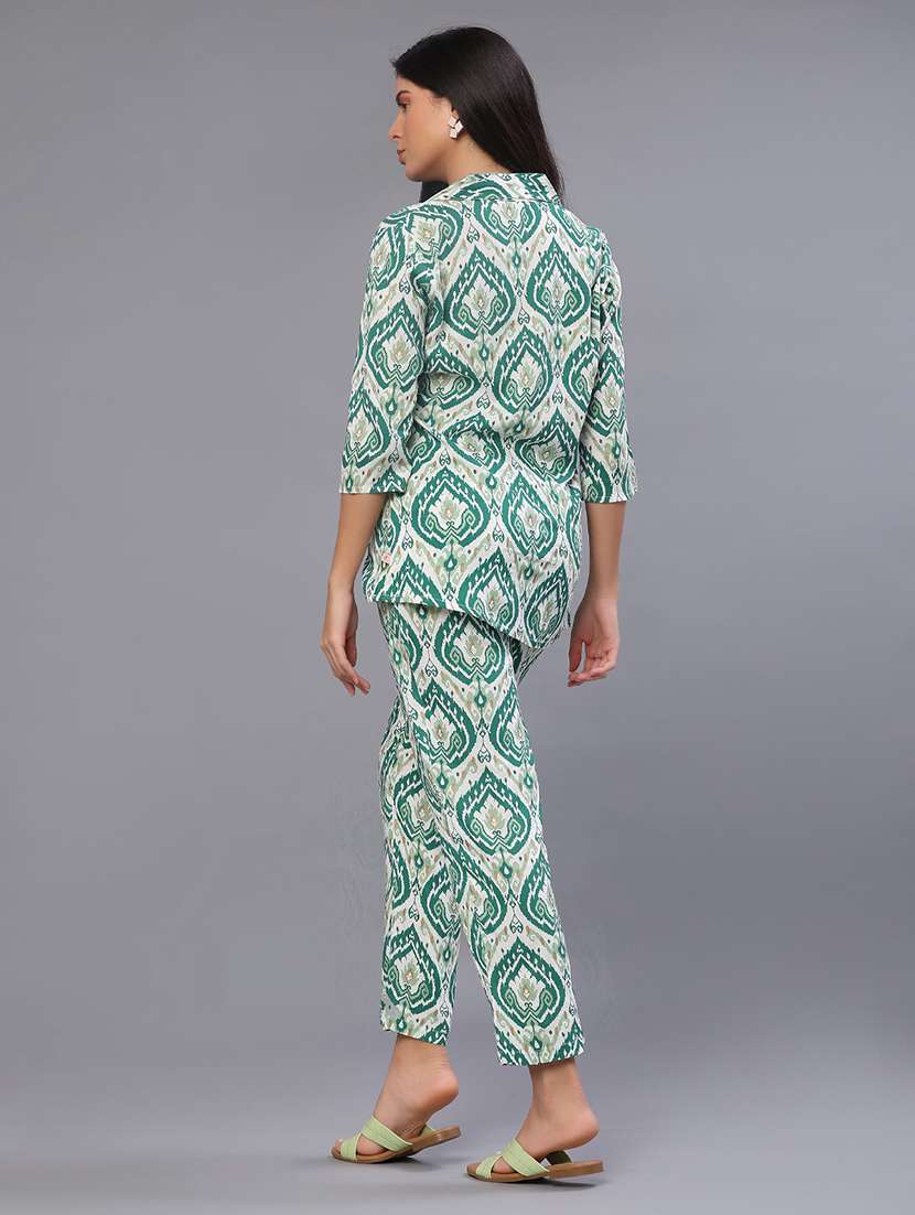 women green co-ord set - 22105397 -  Standard Image - 3