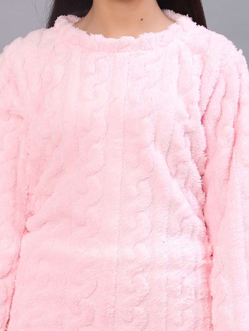 women solid nightwear pyjama set - 22105406 -  Standard Image - 5