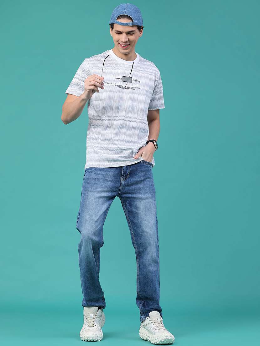 men printed short sleeve regular fit t-shirt - 22105412 -  Standard Image - 3