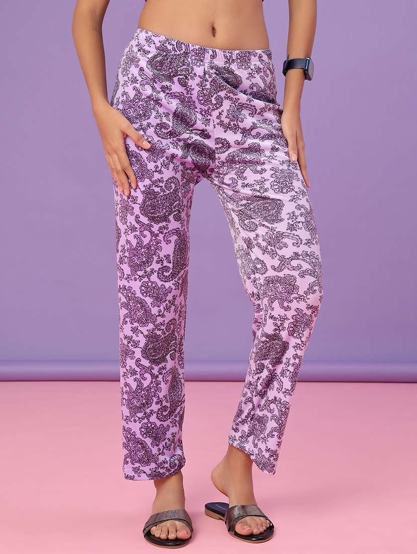women paisley printed ankle length woolen leggings