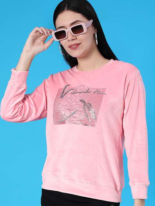 women printed long sleeve sweatshirt - 22105421 -  Standard Image - 0