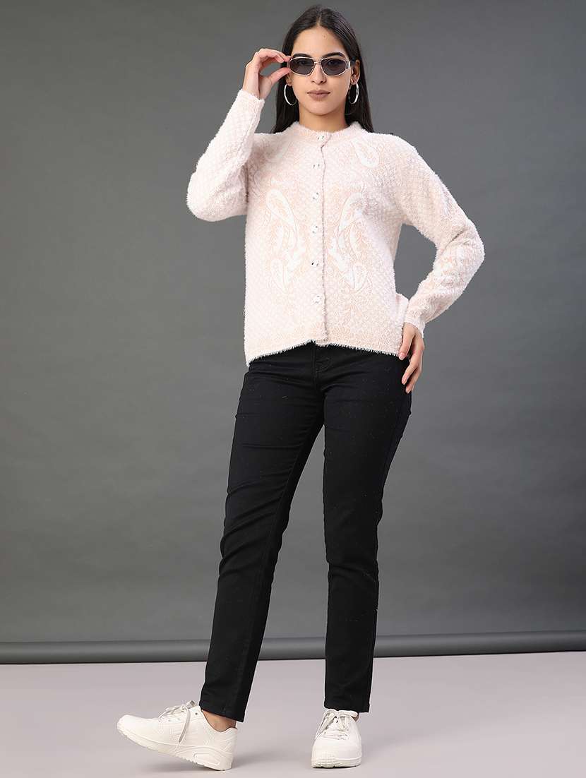 women self design long sleeve cardigan - 22105452 -  Standard Image - 5