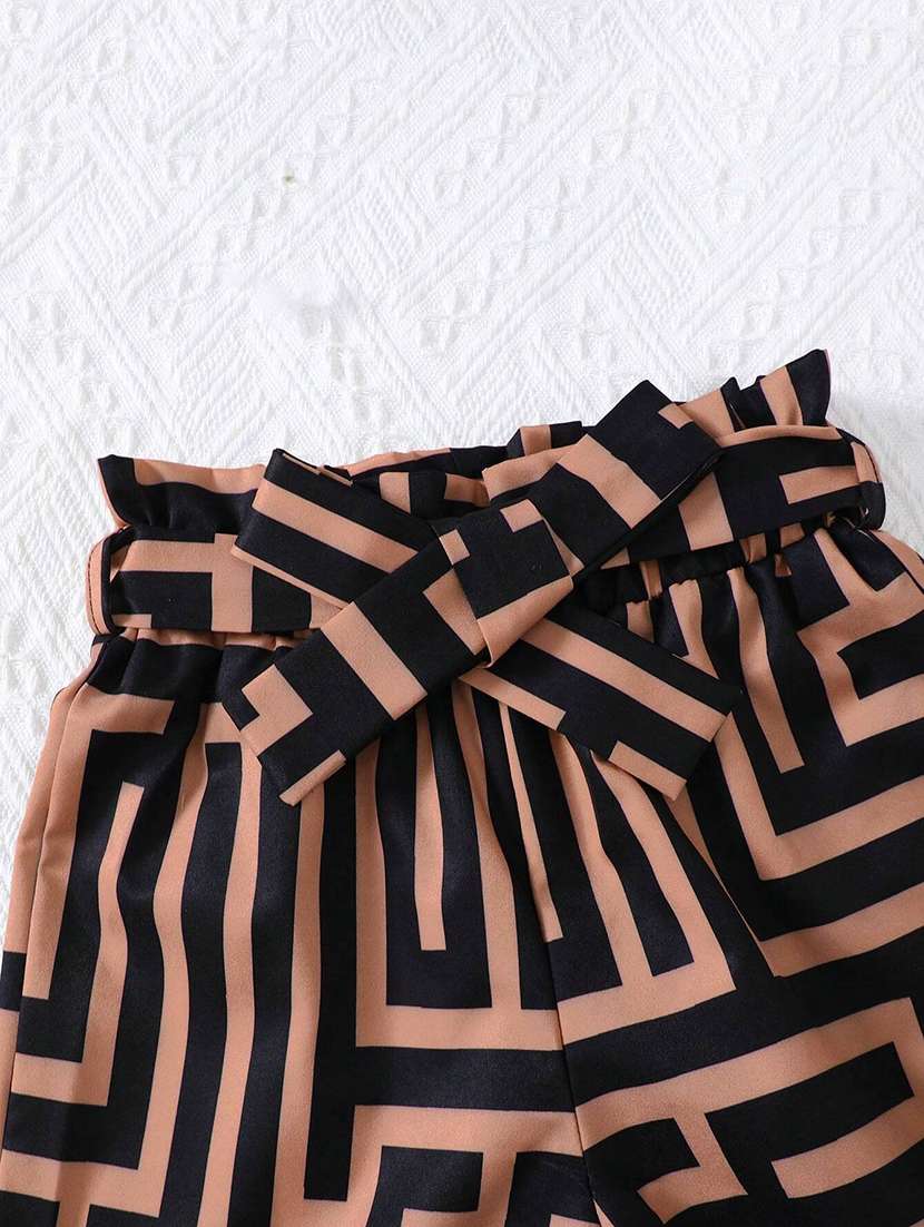 girls printed top & palazzo co-ord set - 22105497 - Standard Image - 3