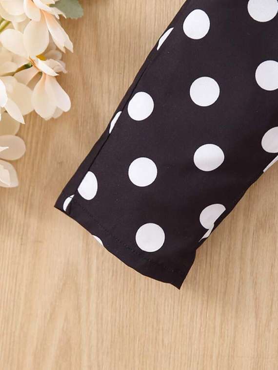 girls polka doted top & trouser co-ord set - 22105509 - Standard Image - 5