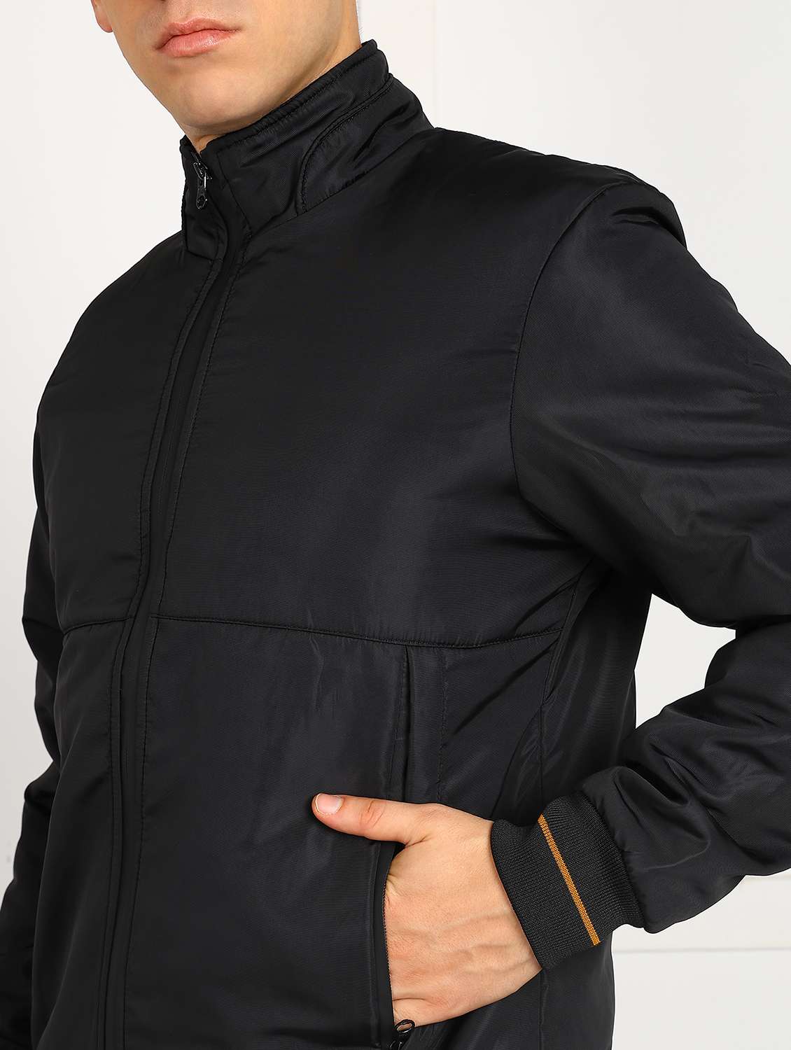 men solid long sleeve puffer jacket - 22105554 -  Standard Image - 3