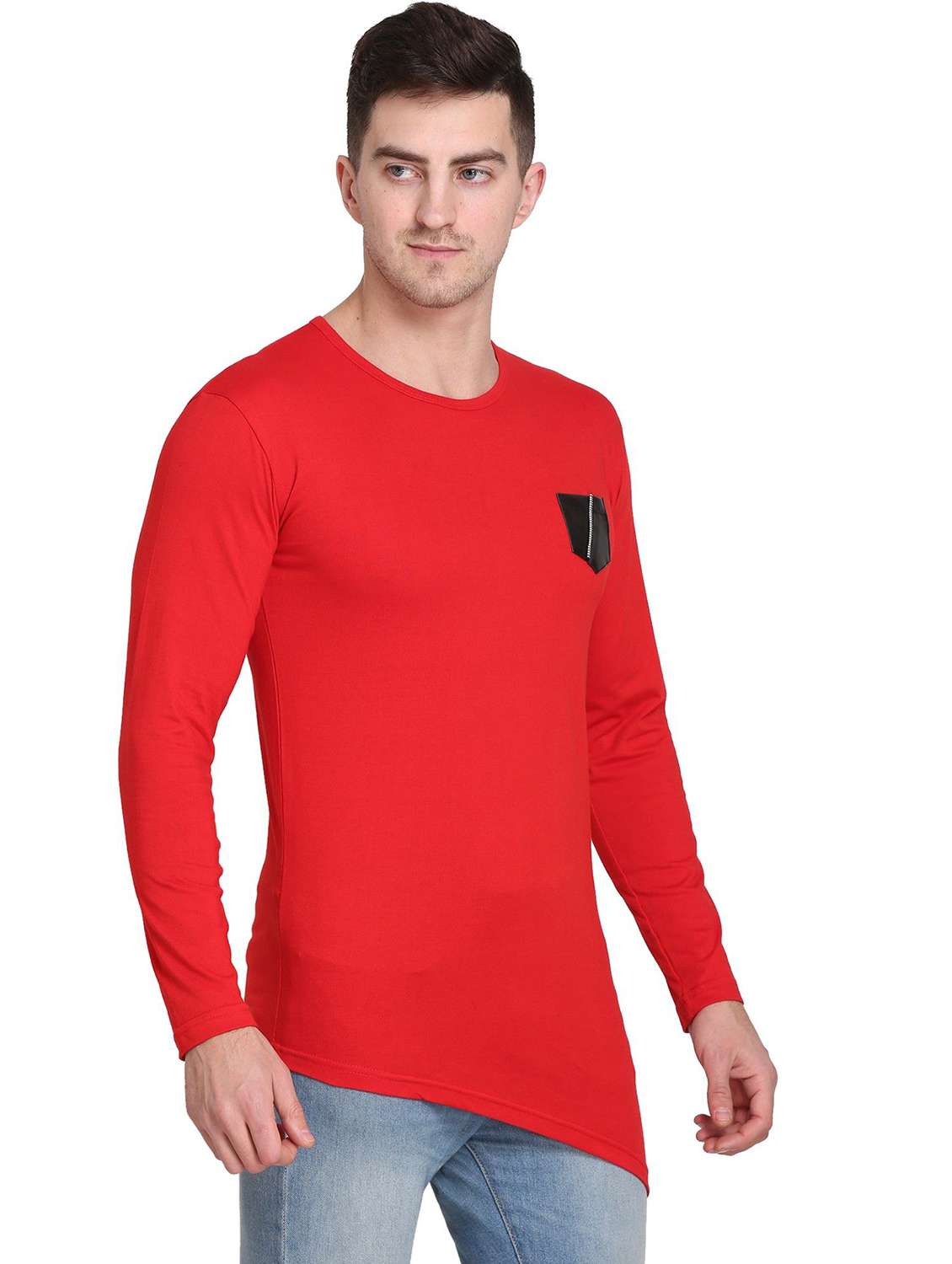 men solid long sleeve regular fit t-shirt - 22105594 -  Zoom Image - 0